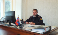 Владимир Резниченко, капитан полиции, участковый уполномоченный ОМВД по Новооскольскому району. В должности работает с октября 2005 года. Фото из личного архива