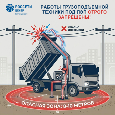 «Белгородэнерго» предупреждает об опасности работ вблизи энергообъектов