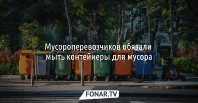 В крупных городах Белгородской области закупят машины для мытья контейнеров для мусора
