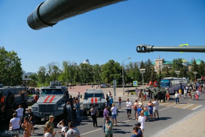В Белгород приехали участники бронепробега «Дорога мужества»