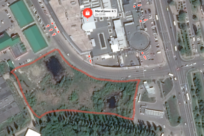 ​В Белгороде продают под застройку пустырь за ТРЦ «МегаГринн»