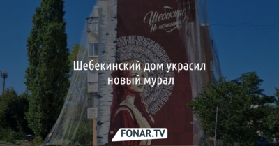 Шебекинский дом украсил новый мурал