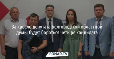 За кресло депутата Белгородской областной думы будут бороться четыре кандидата