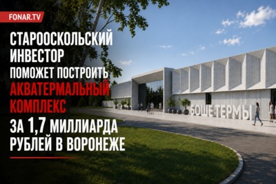 ​Старооскольский инвестор поможет построить акватермальный комплекс за 1,7 миллиарда рублей в Воронеже