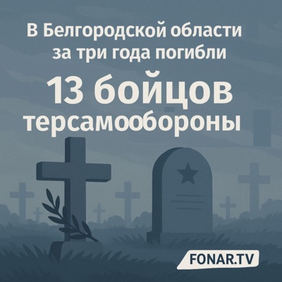 В Белгородской области за три года погибли 13 бойцов терсамообороны