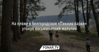 На пляже в белгородском «Пикник-парке» утонул восьмилетний мальчик