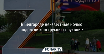 «Пора на площади судить, принародно» — белгородцы отреагировали на ночной поджог буквы Z на Харгоре