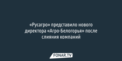 В «Агро-Белогорье» назначили нового директора