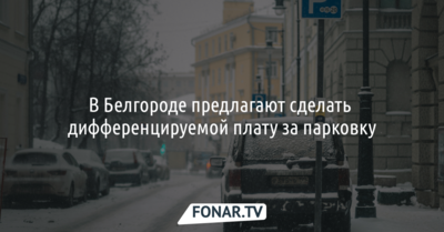 В Белгороде предлагают сделать дифференцируемой плату за парковку