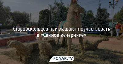 Старооскольцев позвали на «Сенную вечеринку», которая завершится «Зверским аппетитом»