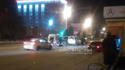 На Харгоре в Белгороде полиция задержала водителя и пассажиров иномарки