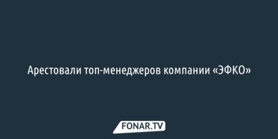 Арестовали топ-менеджеров компании «ЭФКО»