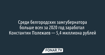 Заместители Вячеслава Гладкова отчитались о своих доходах за 2020 год
