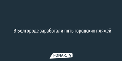 ​В Белгороде заработали пять городских пляжей