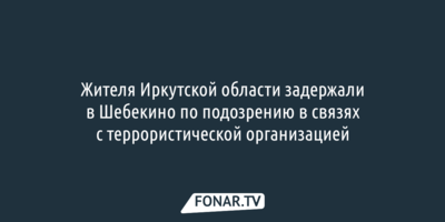 Иркутянина задержали в Шебекино по подозрению в связях с террористической организацией