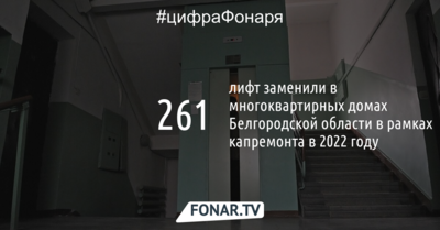 В Белгородской области за год в многоквартирных домах заменили 261 лифт