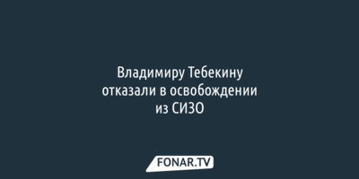 Владимиру Тебекину отказали в освобождении из СИЗО