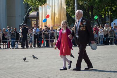 Парад на Соборной площади к 71-й годовщине Победы