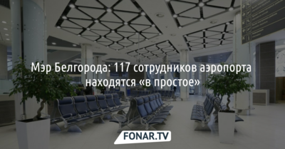 Мэр Белгорода: 117 сотрудников аэропорта находятся «в простое»