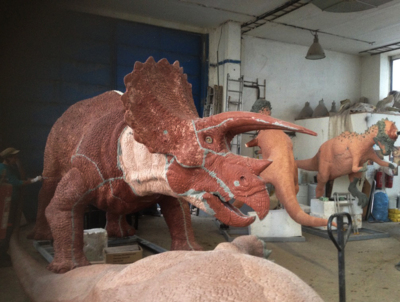 В Чехии начали создавать фигуры динозавров для белгородского динопарка