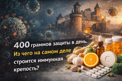 400 граммов защиты в день. Из чего на самом деле строится иммунная крепость?