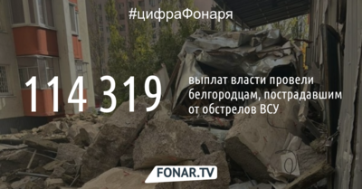 Власти перечислили более 114 тысяч выплат белгородцам, пострадавшим от обстрелов ВСУ