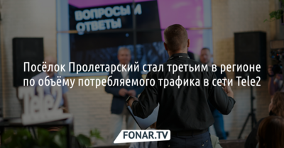 Посёлок Пролетарский стал третьим в регионе по объёму потребляемого трафика в сети Tele2