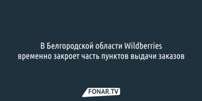 В Белгородской области Wildberries временно закроет часть пунктов выдачи заказов
