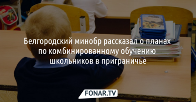 Белгородский минобр рассказал о планах по комбинированному обучению школьников в приграничье