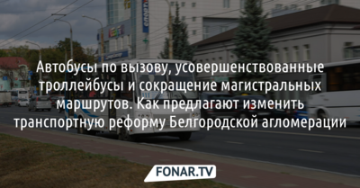 В Белгородской агломерации предложили запустить «автобусы по вызову»