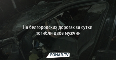 На белгородских дорогах за сутки погибли двое мужчин