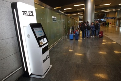 ​В московском аэропорту установили симкомат, который бесплатно выдаёт SIM-карты по паспорту