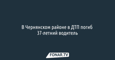 В Чернянском районе в аварии погиб 37-летний водитель