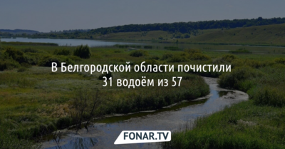 В Белгородской области почистили 31 водоём из 57