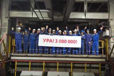 На Стойленском горно-обогатительном комбинате выпустили трёхмиллионную тонну окатышей