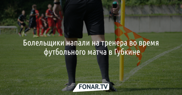 Болельщики напали на тренера во время футбольного матча в Губкине