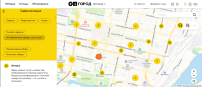 Для белгородцев на карте «Полезного города» отметили аптечные точки с самыми необходимыми препаратами в период пандемии