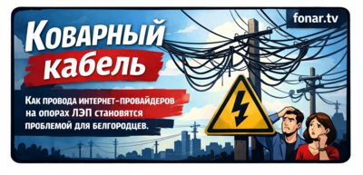 Коварный кабель. Как провода интернет-провайдеров на опорах ЛЭП становятся проблемой для белгородцев   