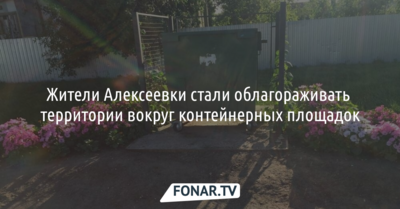 Жители Алексеевки стали облагораживать территории вокруг контейнерных площадок