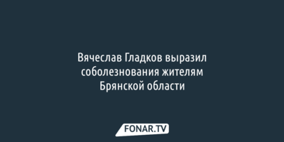Белгородский губернатор выразил соболезнования жителям Брянска после атаки ВСУ