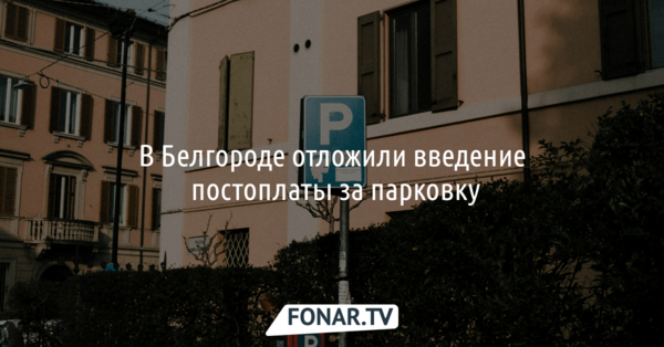 В Белгороде отложили введение постоплаты за парковку