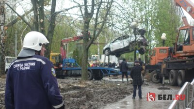 Территорию на улице Шаландина в Белгороде оцепили из-за вечернего взрыва