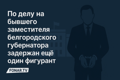 ​Источник: По делу на бывшего заместителя белгородского губернатора задержан ещё один фигурант