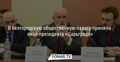 В белгородскую Общественную палату приняли вице-президента «Царьграда»