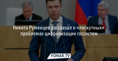 Белгородский депутат рассказал о «лоскутных» проблемах цифровизации госсистем