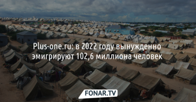 Plus-one.ru: в 2022 году вынужденно эмигрируют 102,6 миллиона человек