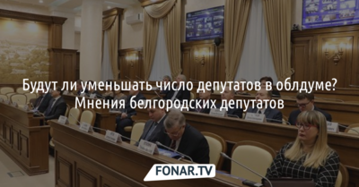 Будут ли уменьшать число депутатов в облдуме? Мнения белгородских депутатов
