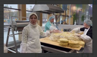 Полутораметровым блинным тортом угостят военных в белгородском госпитале