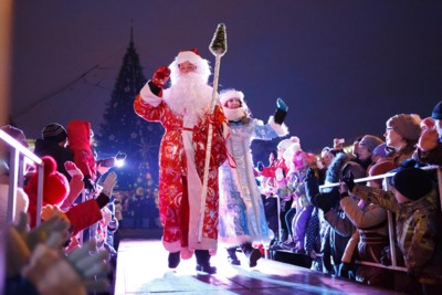 Парад Дедов Морозов-2015 в Белгороде
