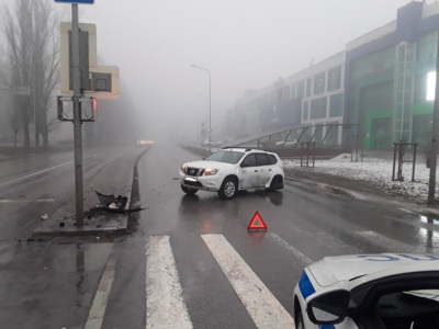 ​В Белгороде водитель бросил свой Lexus после ДТП